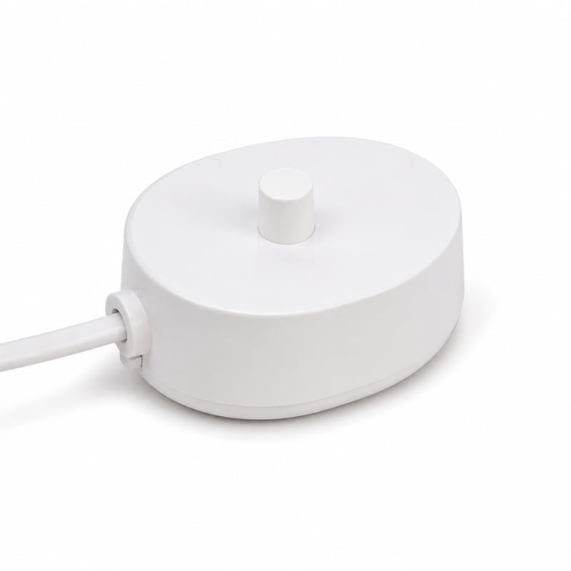 Stație de încărcare pentru periuța de dinți electrică Oral-B iO Series 3 - pentru periuță de culoare neagră, piesă de schimb pentru încărcător, albă