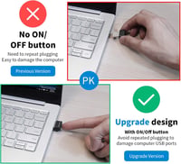 VAYDEER USB Egérmozgató 3 Módú Kapcsolóval - Ébren Tartja a Számítógépet 2