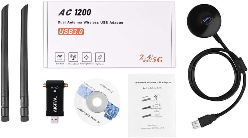 TP-Link AC1200 Nagy Teljesítményű WiFi USB Adapter Windows és Mac Kompatibilis