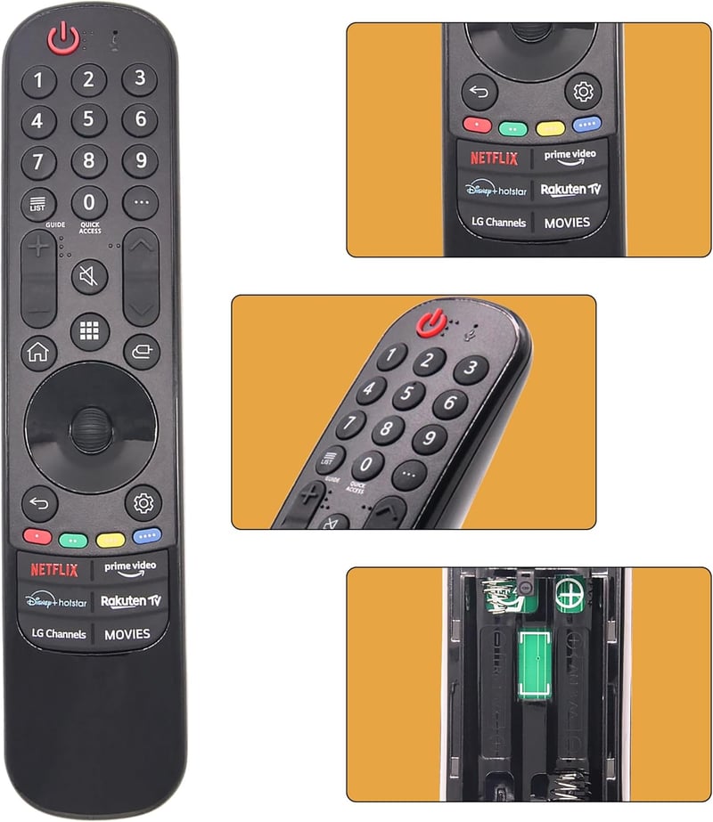 LG Smart TV távirányító - AN-MR21GA helyettesítő, Netflix és Prime gombokkal