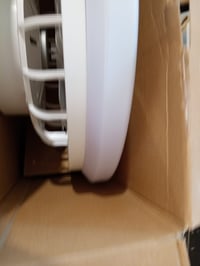 Ventilator de tavan cu LED Briloner cu lampă — defect, funcționează parțial: fără telecomandă, partea laterală este îndoită (stare: vezi poza a 2-a) 3