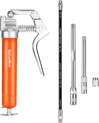 ValueMax Egykezes Mini Zsírzópisztoly 3000 PSI Nyomással - Flexibilis Csővel, Fém Csövekkel, Védőkupakkal - Gépek és Járművek Kenéséhez 1