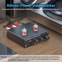 Fosi Audio Box X3 csöves MM lemezjátszó előerősítő Bluetooth 5.0 Hi-Fi rendszerekhez 4