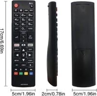 FOXRMT AKB75095308 Univerzális Távirányító LG Smart TV-hez - Beállítás Nélküli Használat, 10m Hatótáv, Kompatibilis 60UJ6309 65UJ6309 43LJ61 4