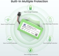 MELASTA 2600mAh Akkumulátor Ecovacs Deebot N79 N79S Tesvor X500 Eufy RoboVac 11 11S 30C 15C 35C Robotporszívó Csere Akku 14.4V 5
