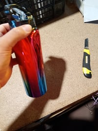 Hliníková fľaša FC Barcelona Hy-Pro 750 ml v prevedení Neochrome, skladacia — Na boku je preliačená (stav: pozri 2. obrázok) 3