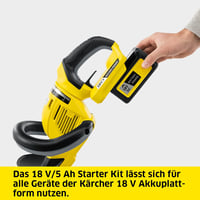 Kärcher Battery Power Starter Kit - 18V/5Ah Akkumulátor és Gyorstöltő Szett Vezeték Nélküli Kerti és Háztartási Gépekhez 6