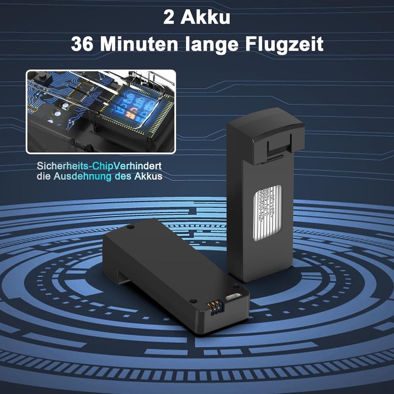 Wipkviey B15 Drón 4K Kamerával - Kefenélküli Motoros FPV Összecsukható Quadkopter 36 Perces Repülési Idővel, 2 Akkumulátorral, Kezdőknek és 
