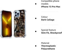 Apple iPhone 13 Pro Max Retró Fotókollázsos Szilikon Védőtok 8