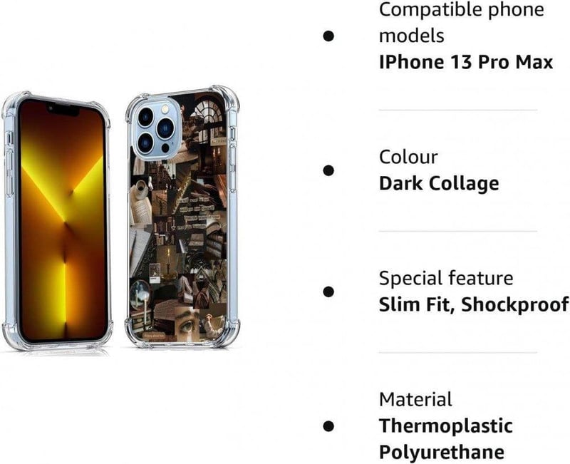 Apple iPhone 13 Pro Max Retró Fotókollázsos Szilikon Védőtok
