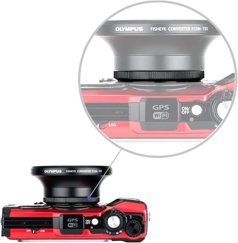 JJC Olympus TG-sorozatú filteradapter 40,5mm UV szűrővel és lencsevédővel