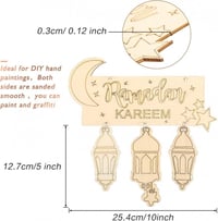Ramadán fali dekoráció szett - 2 darabos Eid ünnepi dísz 2