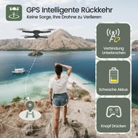 Holy Stone HS175D Összecsukható GPS Drón 4K Kamerával - 46 Perces Repülési Idő, Követés Funkcióval, Kefe Nélküli Motor, Kezdőknek és Profikn 3