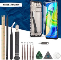 RongZy LCD Kijelző Xiaomi Redmi Note 9/10X 4G Telefonhoz - Érintőképernyős Digitalizáló Fekete Kerettel, Szerelési Eszközökkel 7