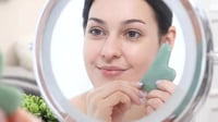 Jade Gua Sha szív alakú arcmasszírozó kő - Ránctalanító, akupunktúrás eszköz 6