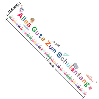 Német Nyelvű Iskolakezdési Dekoráció - Üdvözlő Banner 3