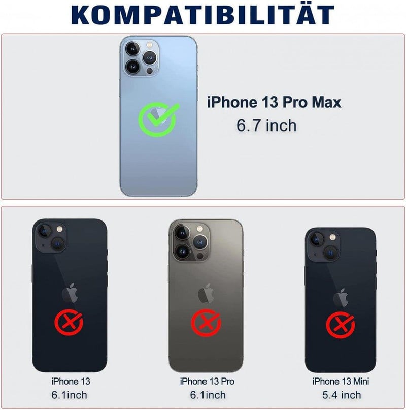 iPhone 13 Pro Max Fekete Bőr Pénztárcatáska Kártyatartóval és Állvánnyal