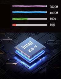 ULANSeN Intel I225-V 2.5Gbps PCIe Hálózati Kártya Cat8 Kábellel 6