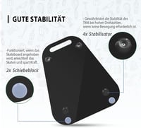 Thermomix TM6 TM5 csúsztatólap - Új fogantyú, stabil akril, fekete 3