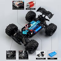 Gzsbaby 40 km/h-s RC terepjáró 2 akkuval, 1:16 méretarány, fiúknak 8