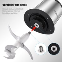 HOMEASY 350W elektromos aprító 2L-es edénnyel, 4 késsel - húshoz, zöldséghez 8