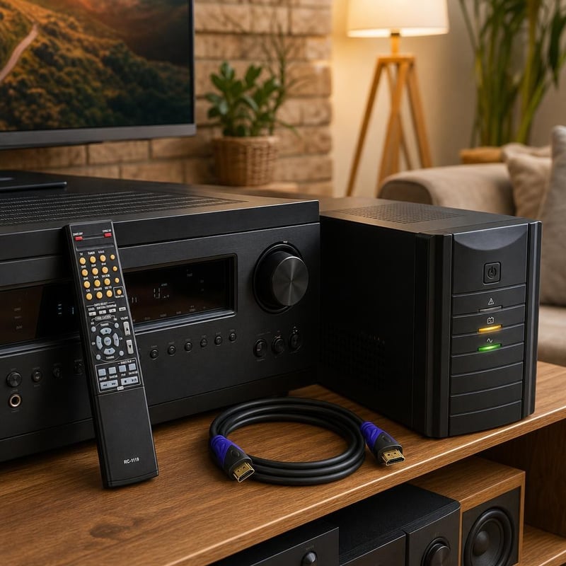 Balík pre domáce kino: 1× diaľkový ovládač + 1m HDMI kábel + 1000VA UPS