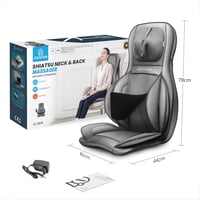 Comfier Shiatsu masszázsülés - Nyak, váll, hát és comb masszírozó, melegítő funkcióval 9