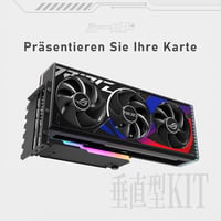 EZDIY-FAB Függőleges GPU Tartó 4.0 Riser Kábellel, ARGB Világítással, 115mm Hosszú, 90 Fokos Csatlakozóval, Teljes PCIe Slotokhoz, Fekete 7