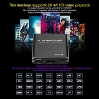 Bewinner 4K médialejátszó - Hordozható HDMI/USB lejátszó 5TB-ig, távirányítóval 2