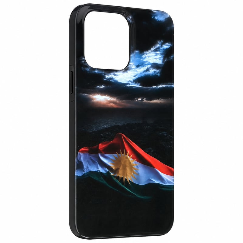 Husă iPhone 15 Pro Max cu steagul Kurdistanului - Husă de protecție pentru iPhone 15 Pro Max