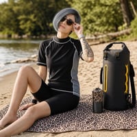 Beach Day paket: M kupaći kostim + ručnik protiv pijeska + 20l vodootporna torba + polarizirane naočale 1