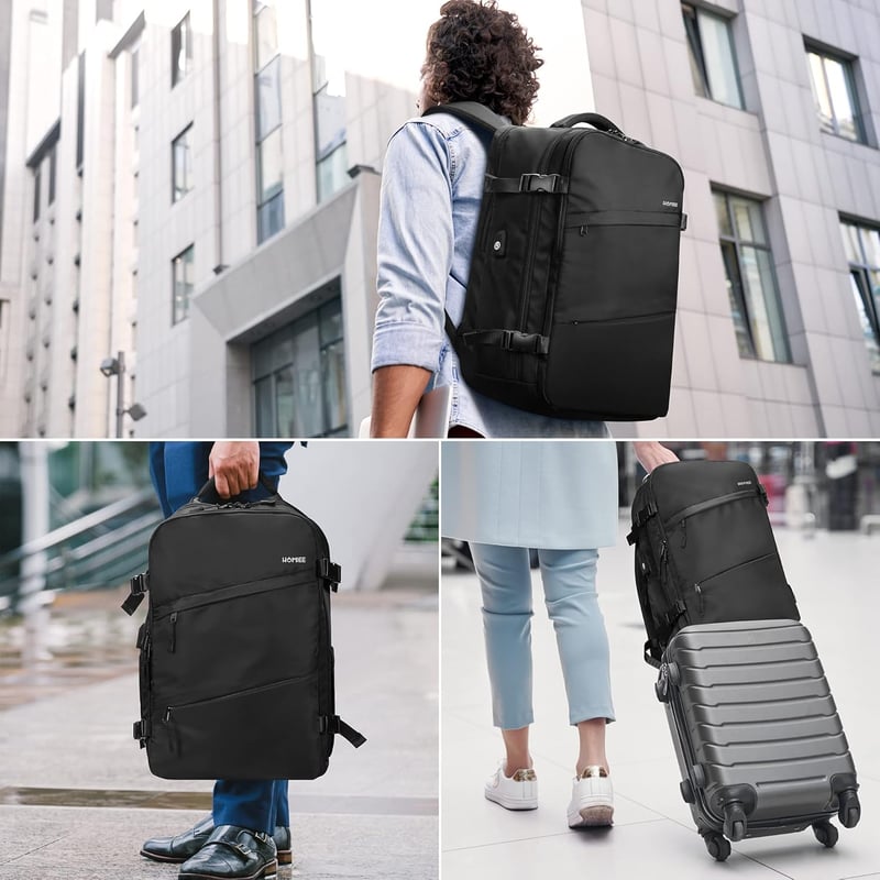 HOMIEE 32L vízálló utazó hátizsák USB töltőporttal, 15,6" laptoptartóval