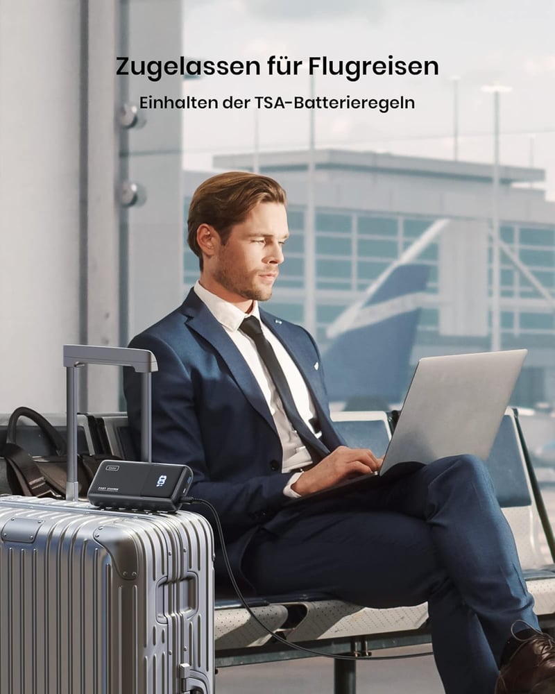 INIU 25000 mAh Power Bank 100W USB-C Laptop Töltő - Hordozható Külső Akkumulátor MacBook, Surface, iPad, iPhone Készülékekhez