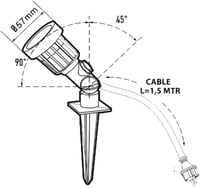 da LIGHT LED kerti lámpa 5W 400lm IP65 vízálló forgatható növénylámpa 3000K 12