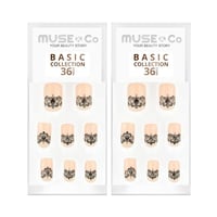 MUSE & Co Csipkés Műköröm Szett - 72 db Csillámos Ragasztható Tip 1