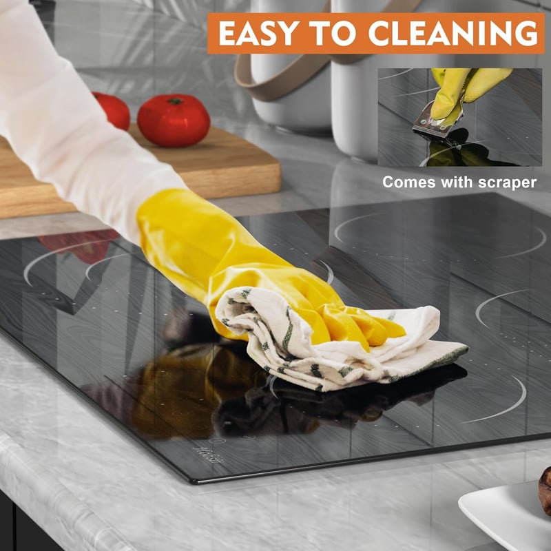 Hobsir hob LH06 üvegkerámia főzőlap 4 zónás 60cm érintésvezérlés 6600W