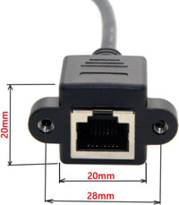Cat6 Ethernet kábel 90 fokos - RJ45 hálózati hosszabbító, FTP/STP/UTP kompatibilis 3