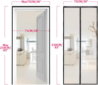 Apalus Prime Mágneses Szúnyogháló Ajtóra - 75x210 cm, Átlátszó, Szakadásálló, Időjárásálló, Erős Mágnesekkel, 3,8 cm Tépőzárral - Erkélyajtó 4