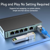 SODOLA 10GBase-T RJ45 SFP+ Modul - 30m Hatótávolságú Réz Ethernet Transceiver 5