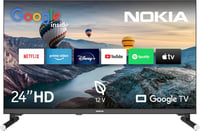 Nokia 24 Inch HD Google TV - 12V-os Kempingezéshez - Háttérvilágítású Távirányító - Chromecast - Triple Tuner DVB-C/S2/T2 - WiFi - 2023 1