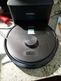 Robot aspirator și mop Cecotec Conga Y50 X-Treme cu stație de autogolire, navigare laser, 5000 Pa, recipient de 3 litri, perie multifuncțională, aplicație 5
