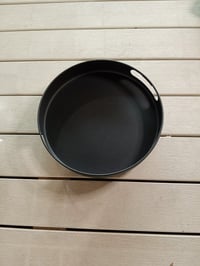 WENKO Susie otočný servírovací podnos s rúčkami, otáčanie o 360°, práškovo lakovaný kov, Ø 26 x 6 cm, čierny 2
