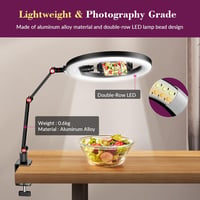 Állítható 10" LED körfény állvánnyal és telefontartóval - Videokonferencia, YouTube, TikTok 5