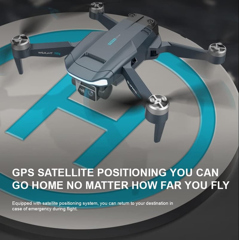 Gleto GPS Drón 4K Dupla Kamerával - 60 Perces Repülési Idő, Brushless Motor, Automatikus Hazatérés, Követés Funkcióval - Kezdőknek és Haladó
