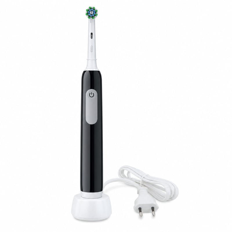 Električna četkica za zube Oral-B Pro Series 1 Plus crna, s 2 zamjenske glave (nedostaje 1 zamjenska glava — stanje: vidi 2. sliku)