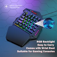 ATTACK SHARK PS4 Billentyűzet és Egér Szett - Kompatibilis PS3, PS4, Xbox One, Xbox 360, Nintendo Switch Konzolokkal - 3200 DPI RGB  2