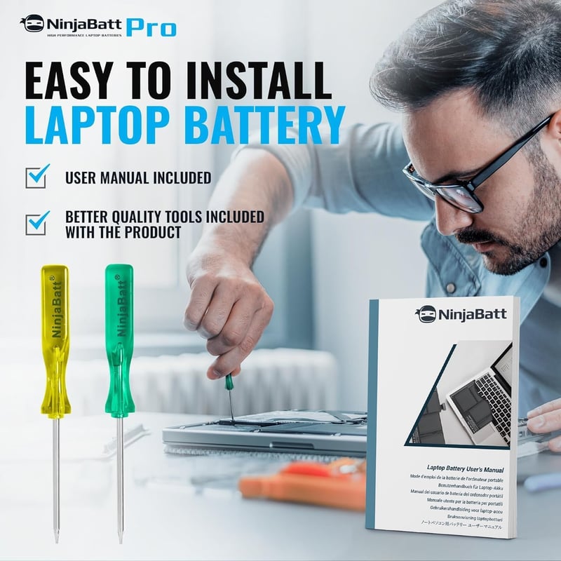 HP Pavilion 15 NinjaBatt Pro HT03XL nagy teljesítményű laptop akkumulátor - 14/15/17 sorozathoz
