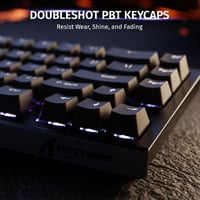ATTACK SHARK X68 HE Vezetékes RGB Gamer Billentyűzet, 8000Hz Gyors Kapcsolás, 0.01mm Pontosság, Mágneses Kapcsolók, Állítható Aktiválás, PC/ 8