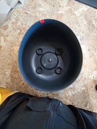 Okrugla posuda za cvijeće Lamela s nogicama, antracit boja, Ø 27 cm, zapremnina 7,4 L, za unutarnju i vanjsku upotrebu — zakrivljena stranica (stanje: vidi 2. sliku) 2