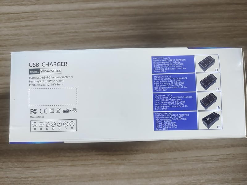 20 portos 100W-os USB töltőállomás Samsung, iPhone, Google, Xiaomi készülékekhez
